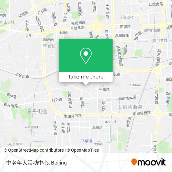 中老年人活动中心 map