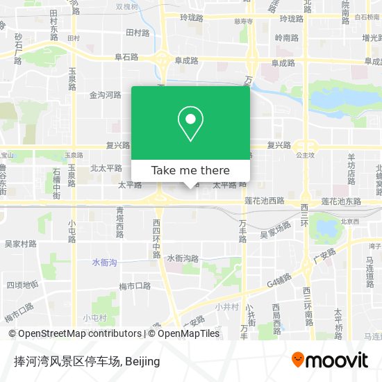 捧河湾风景区停车场 map