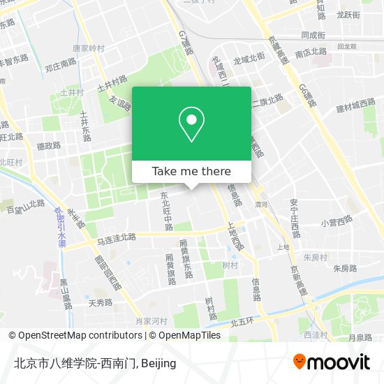 北京市八维学院-西南门 map