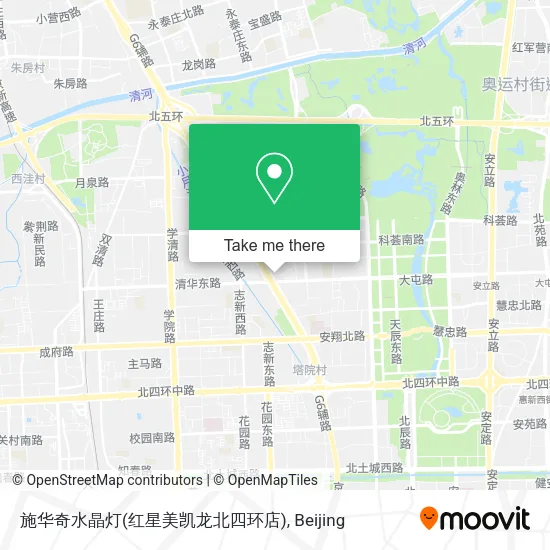 施华奇水晶灯(红星美凯龙北四环店) map