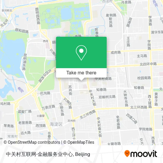 中关村互联网-金融服务业中心 map