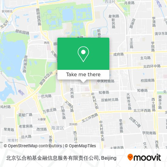 北京弘合柏基金融信息服务有限责任公司 map