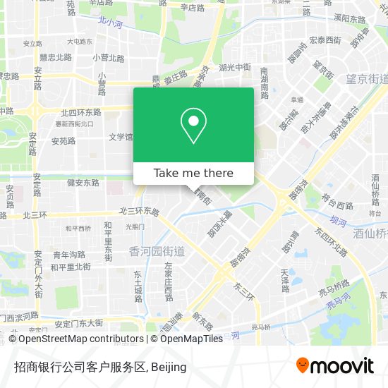 招商银行公司客户服务区 map