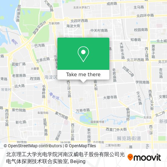 北京理工大学光电学院河南汉威电子股份有限公司光电气体探测技术联合实验室 map