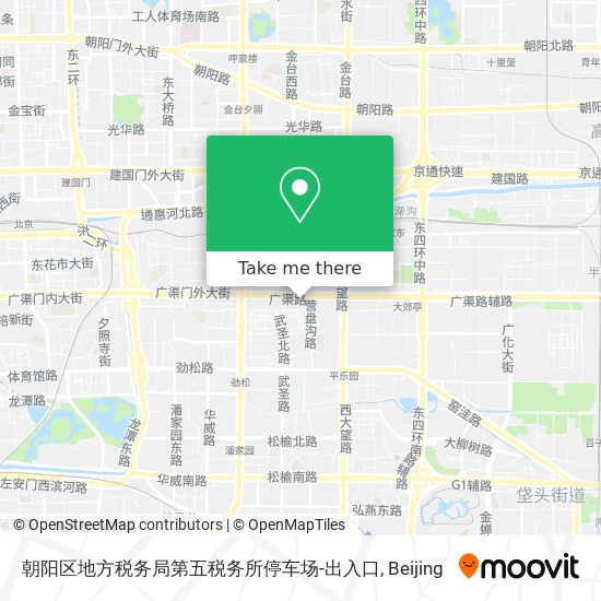 朝阳区地方税务局第五税务所停车场-出入口 map