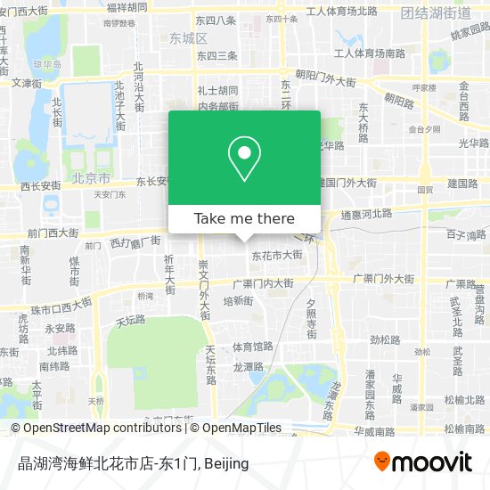 晶湖湾海鲜北花市店-东1门 map