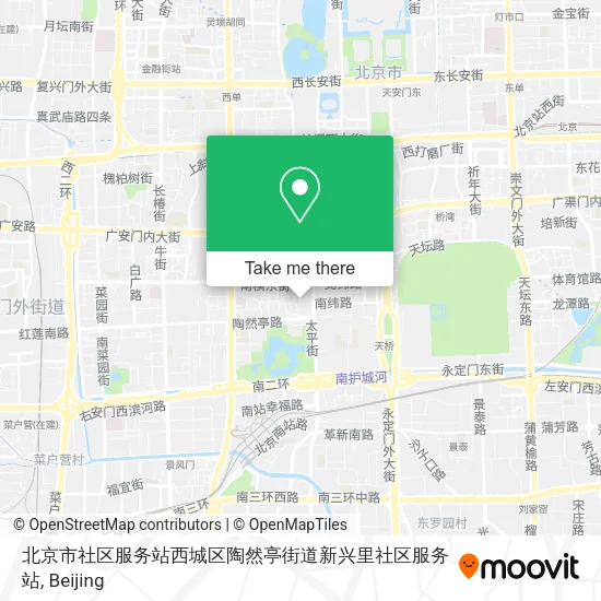 北京市社区服务站西城区陶然亭街道新兴里社区服务站 map
