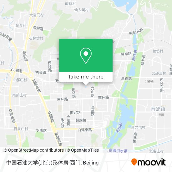 中国石油大学(北京)形体房-西门 map
