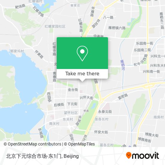 北京下元综合市场-东1门 map