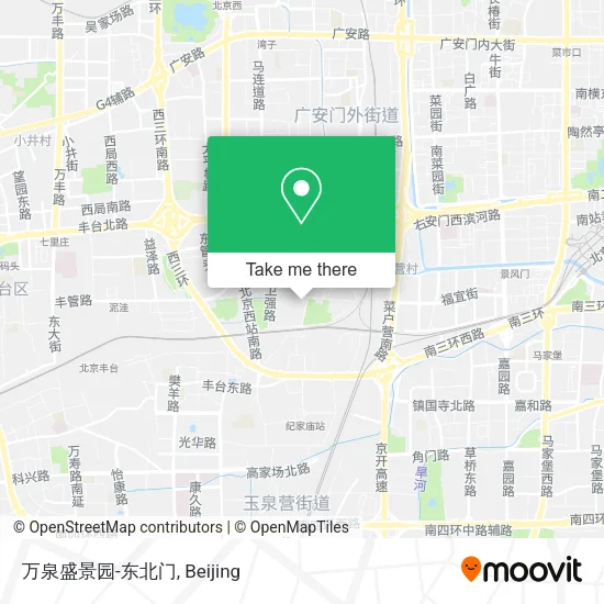 万泉盛景园-东北门 map