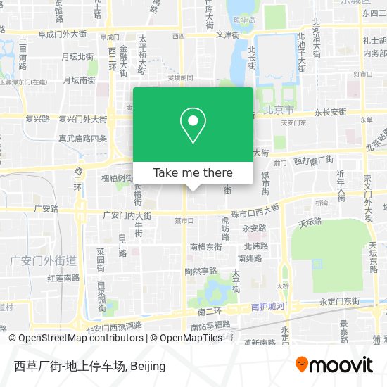 西草厂街-地上停车场 map