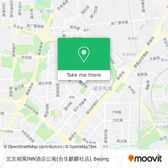 北京相寓INN酒店公寓(合生麒麟社店) map