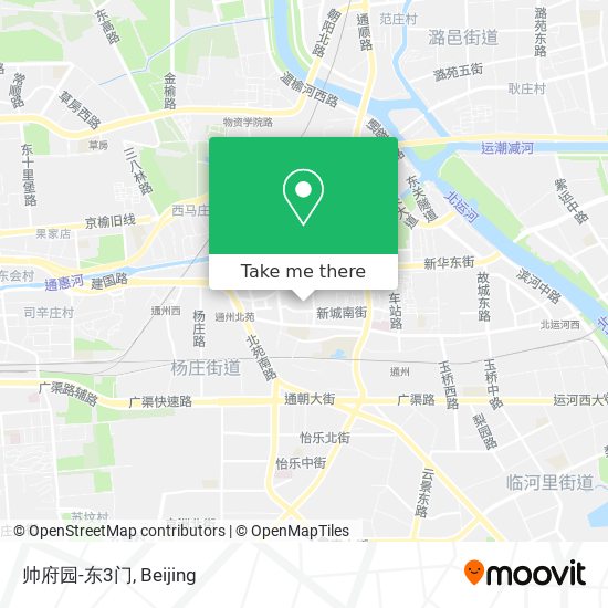 帅府园-东3门 map