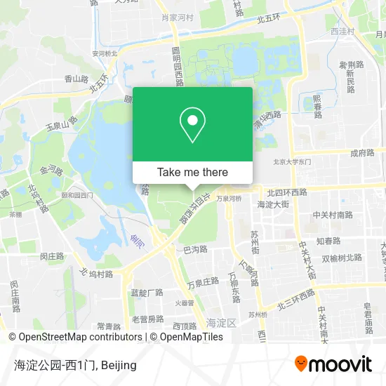 海淀公园-西1门 map