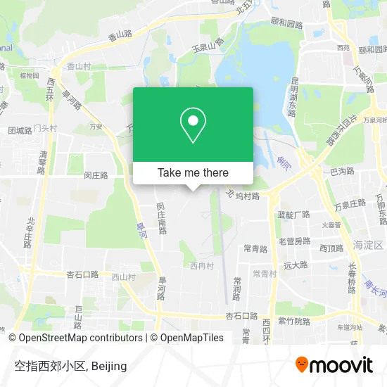 空指西郊小区 map