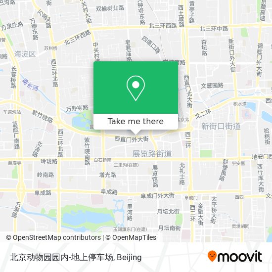 北京动物园园内-地上停车场 map