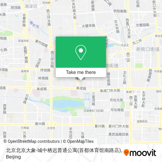 北京北京大象-城中栖迟普通公寓(首都体育馆南路店) map