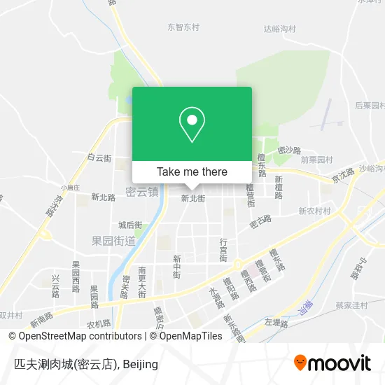 匹夫涮肉城(密云店) map