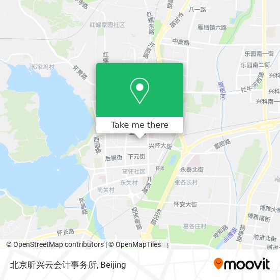 北京昕兴云会计事务所 map
