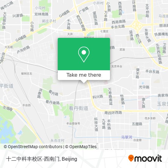 十二中科丰校区-西南门 map