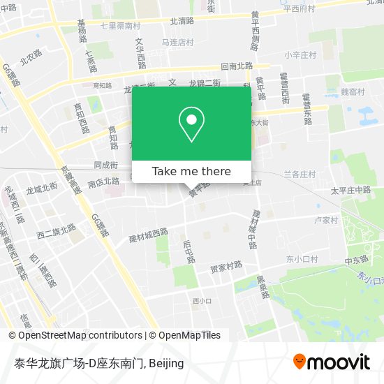 泰华龙旗广场-D座东南门 map