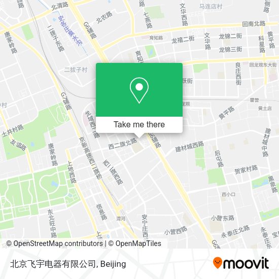 北京飞宇电器有限公司 map