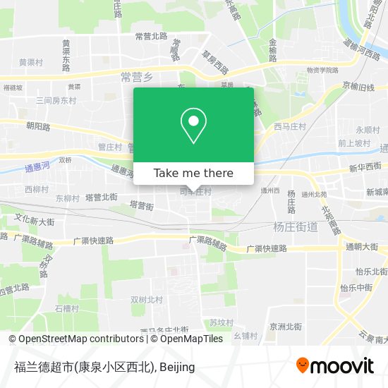 福兰德超市(康泉小区西北) map
