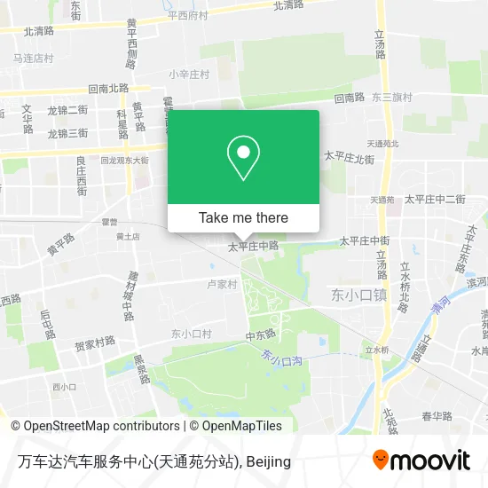 万车达汽车服务中心(天通苑分站) map