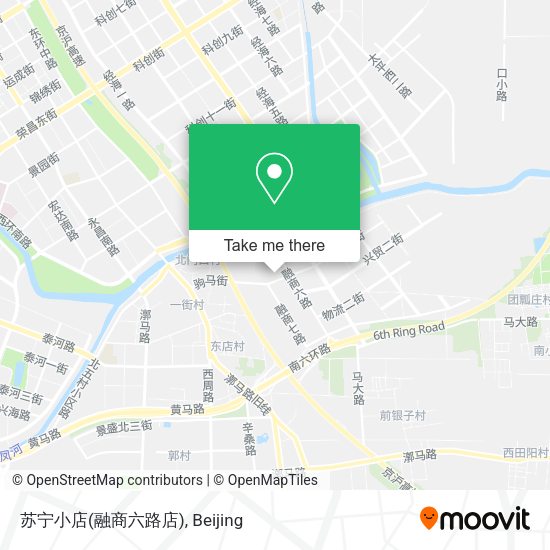 苏宁小店(融商六路店) map