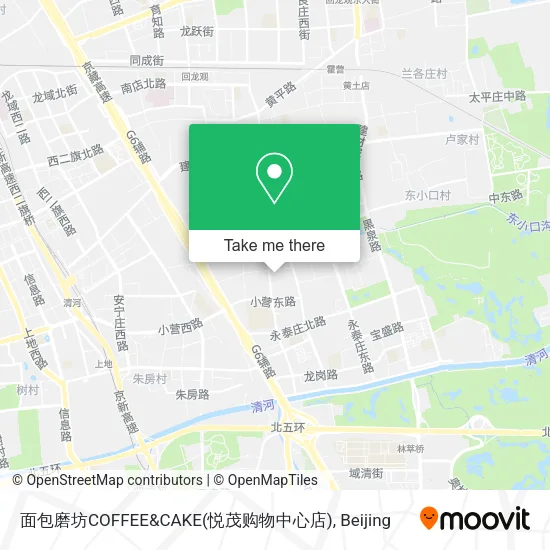 面包磨坊COFFEE&CAKE(悦茂购物中心店) map