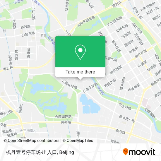 枫丹壹号停车场-出入口 map