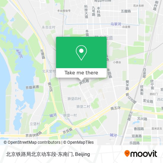 北京铁路局北京动车段-东南门 map