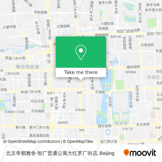 北京帝都雅舍-智广普通公寓大红罗厂街店 map