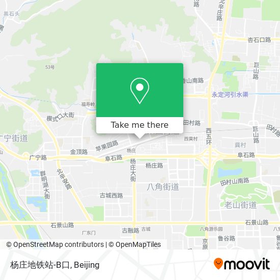 杨庄地铁站-B口 map