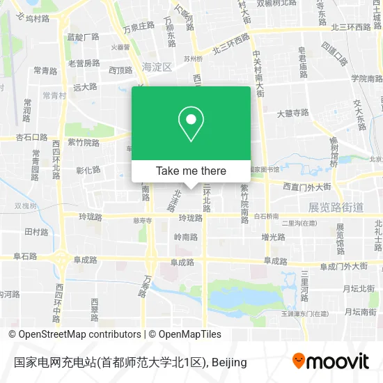 国家电网充电站(首都师范大学北1区) map