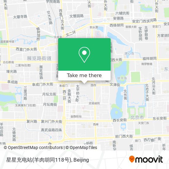 星星充电站(羊肉胡同118号) map