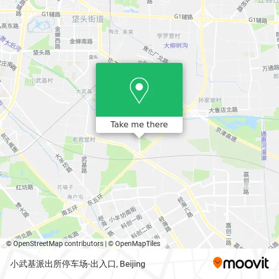 小武基派出所停车场-出入口 map