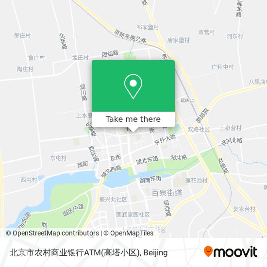 北京市农村商业银行ATM(高塔小区) map
