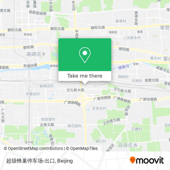 超级蜂巢停车场-出口 map