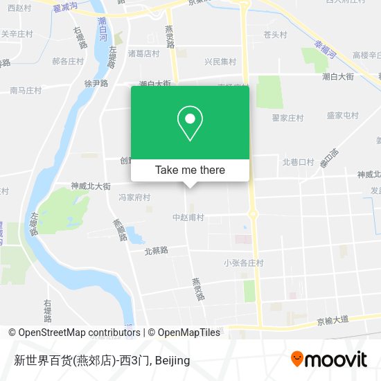 新世界百货(燕郊店)-西3门 map
