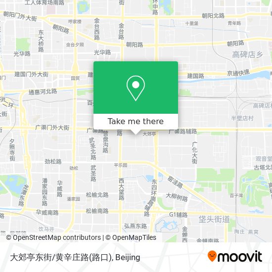 大郊亭东街/黄辛庄路(路口) map