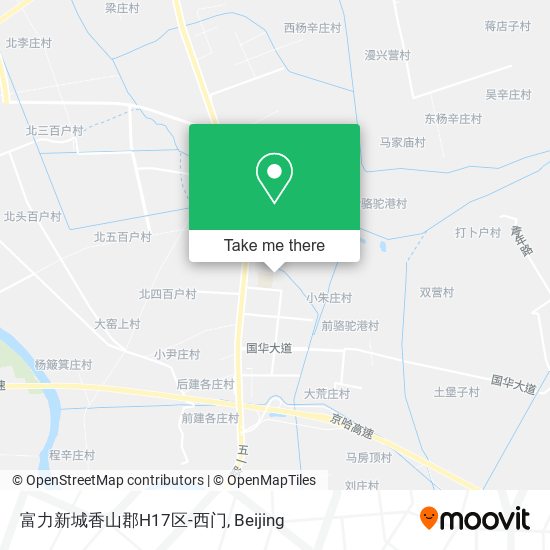 富力新城香山郡H17区-西门 map