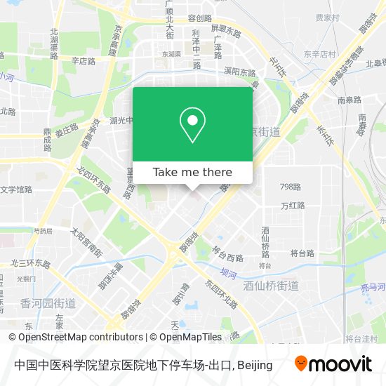 中国中医科学院望京医院地下停车场-出口 map