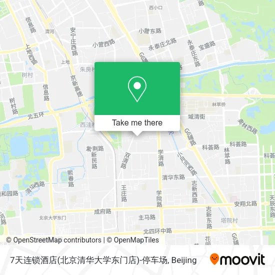 7天连锁酒店(北京清华大学东门店)-停车场 map