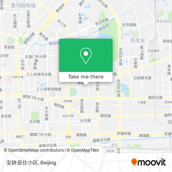安静居住小区 map