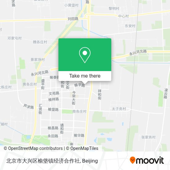 北京市大兴区榆垡镇经济合作社 map