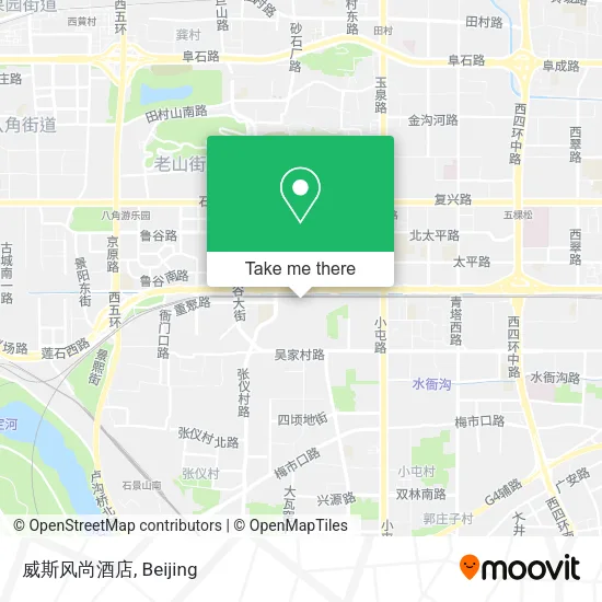 威斯风尚酒店 map