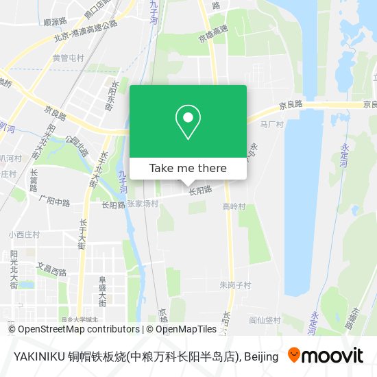 YAKINIKU 铜帽铁板烧(中粮万科长阳半岛店) map