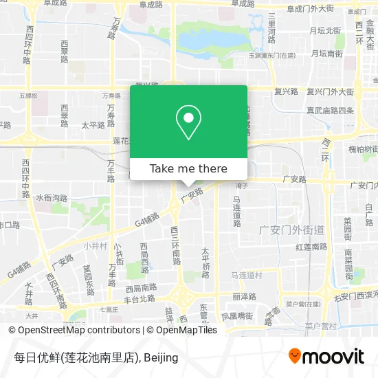 每日优鲜(莲花池南里店) map