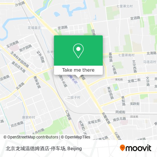 北京龙城温德姆酒店-停车场 map